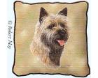 Cairn Terrier Lap Square Throw Blanket (Woven) II