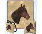 Morgan Horse Lap Square Throw Blanket (Woven)