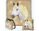 Percheron Horse Lap Square Throw Blanket (Woven)