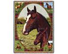 Thoroughbred Horse Throw Blanket (Woven/Tapestry)