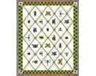 Garden Guests Throw Blanket (Woven/Tapestry) Bee, Butterfly