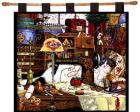 Maggie the Mess Maker Wall Hanging (Woven/Tapestry) Cat