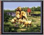 Golden Retriever Throw Blanket (Woven/Tapestry) (Family)