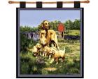 Golden Retriever Wall Hanging (Woven/Tapestry) (Family)
