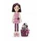 Plush 14" Pinky Promise Leopard Dress Doll Aurora World