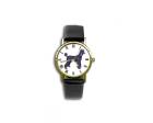 Poodle Sport Cut Wrist Watch, Black