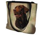 Labrador Retriever Tote Bag (Woven) Chocolate Lab