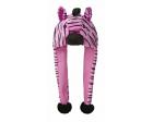 Zebra Pom Hat 21" Long Pink & Black by Aurora World
