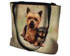Yorkshire Terrier Tote Bag (Woven) Yorkie and Puppy