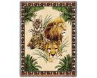 Big Cats Throw Blanket (Woven/Tapestry) Lion, Cheetah, Leopard