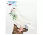 White Dove Plush Stuffed Animal Bird 8 Inches by Hansa