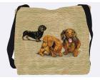 Dachshund Tote Bag (Woven) (Puppies)