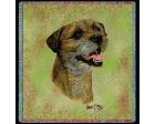 Border Terrier Lap Square Throw Blanket (Woven) II