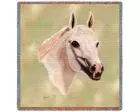 Arabian Horse Lap Square Throw Blanket (Woven)