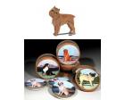 Brussels Griffon Bisque Coasters