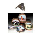 Bullmastiff Bisque Coasters