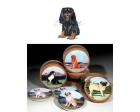Cavalier King Charles Bisque Coasters (Black and Tan)