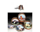 Cavalier King Charles Bisque Coasters (Blenheim)