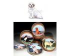 Clumber Spaniel Bisque Coasters