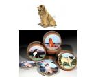 Cocker Spaniel Bisque Coasters (Buff)