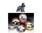 English Cocker Spaniel Bisque Coasters