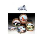 English Setter Bisque Coasters