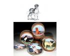 Great Dane Bisque Coasters (Uncropped)