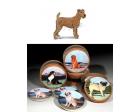 Irish Terrier Bisque Coasters