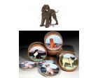 Irish Water Spaniel Bisque Coasters