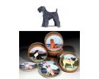 Kerry Blue Terrier Bisque Coasters