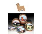 Norfolk Terrier Bisque Coasters