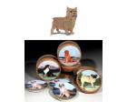 Norwich Terrier Bisque Coasters