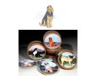 Otterhound Bisque Coasters