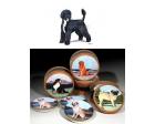Portuguese Water Dog Bisque Coasters