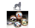 Scottish Deerhound Bisque Coasters