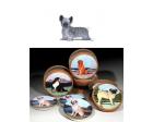 Skye Terrier Bisque Coasters