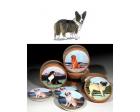 Welsh Corgi Bisque Coasters (Cardigan)