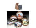 Yorkshire Terrier Bisque Coasters (Yorkie)