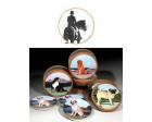 Dressage Bisque Coasters (Horse)