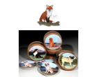 Fox Bisque Coasters (Sitting)