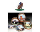 Hunter/Jumper Bisque Coasters (Horse)