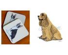 Cocker Spaniel Coasters (Buff)