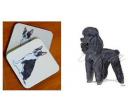 Poodle, Black - Coasters