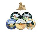 Golden Retriever Earthenware Charger (Pair)