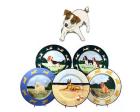 Jack Russell Earthenware Charger (Brown and White)
