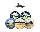 Labrador Retriever Earthenware Charger (Black, Lying Down)