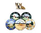 Welsh Corgi Earthenware Charger (Pair)