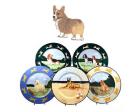 Welsh Corgi Earthenware Charger (Red)