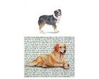 Australian Shepherd Glass Cutting Board