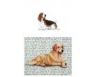 Basset Hound Glass Cutting Board